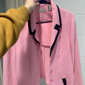 Amanda Smith Pink and Black Women's Blazer